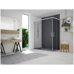 CABINE DUCHE MOON STANDARD MO4A CROMADO VIDRO TRANSPARENTE