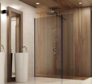 PAINEL DUCHE FIXO + ALETA STANDARD NT2S PAINEL DUCHE FIXO STANDARD NATURE NT2S VIDRO DECORADO - Image 1