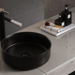 LAVATORIO DE POUSAR CERAMICO PRETO A-524