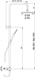 AQUAGRIF CONJUNTO DUCHE URBAN ATLAS R25 - Image 2
